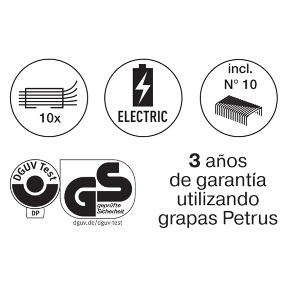 Grapadora Eléctrica Wow E-310 Contactless De Petrus Turquesa