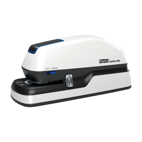 Grapadora Eléctrica Sin Contacto Optima 20E De Rapid Blanco