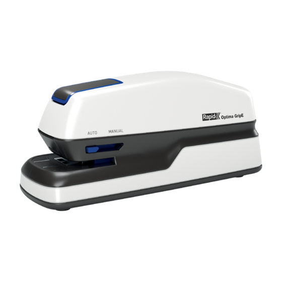 Grapadora Eléctrica Sin Contacto Optima Gripe De Rapid Blanco