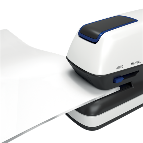 Grapadora Eléctrica Sin Contacto Optima Gripe De Rapid Blanco