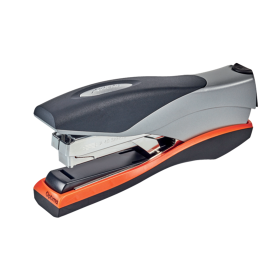 Grapadora Gran Capacidad Sin Esfuerzo Y Grapado Plano Rexel Optima 40 Capacidad 40 Hojas Plata