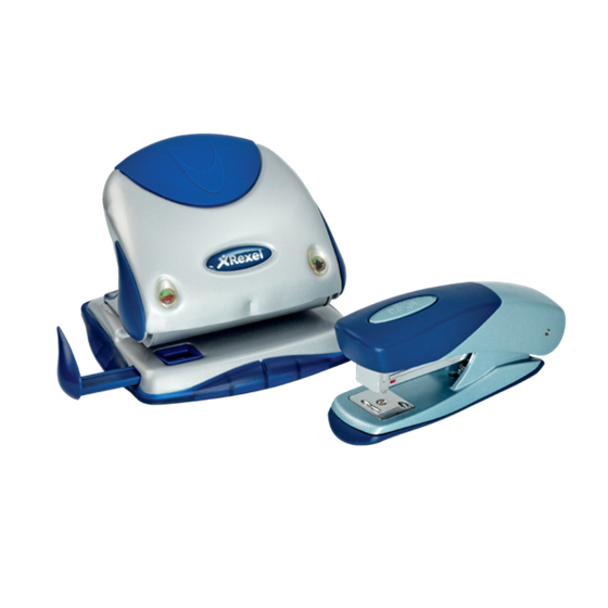 Grapadora Metálica De Media Carga Rexel Matador Capacidad 25 Hojas Azul