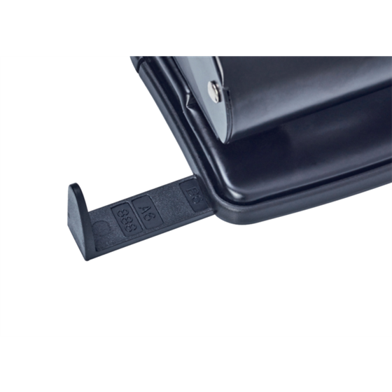 Taladro Metálico De 2 Punzones Rexel Value 230 Capacidad 30 Hojas Negro