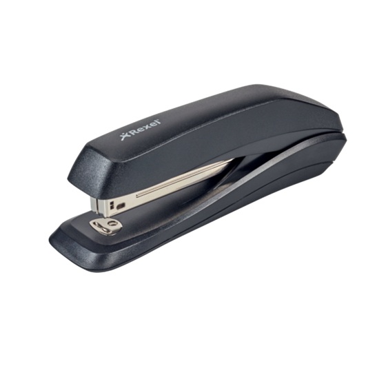 Grapadora De Carga Completa Rexel Ecodesk Ecológica De Plástico Capacidad 20 Hojas Negro