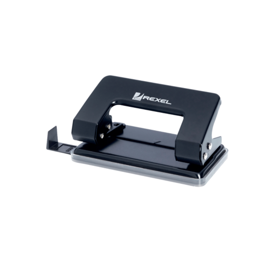 Taladro Metálico De 2 Agujeros Rexel Student Negro