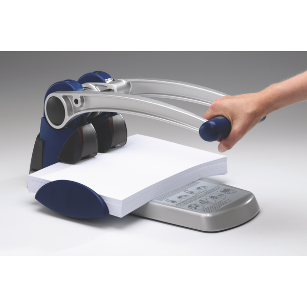 Taladro Gran Capacidad De 2 Punzones Rexel Hd2300X Capacidad 300 Hojas Plata