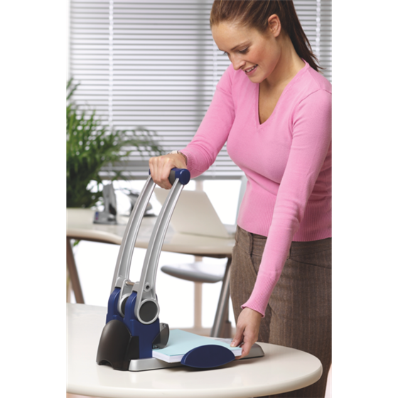 Taladro Gran Capacidad De 2 Punzones Rexel Hd2300X Capacidad 300 Hojas Plata