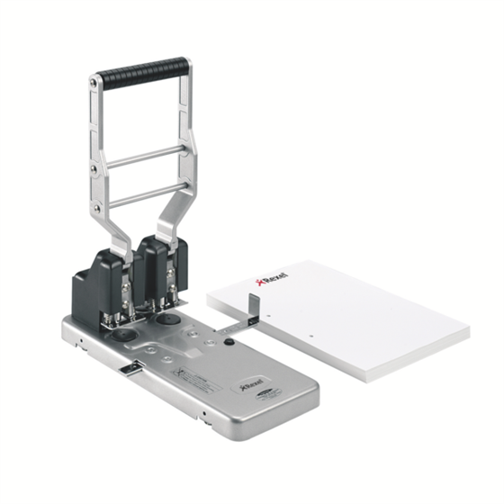 Taladro Gran Capacidad De 2 Punzones Rexel Hd2150 Capacidad 150 Hojas Plata