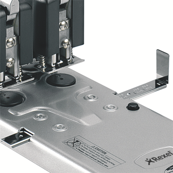 Taladro Gran Capacidad De 2 Punzones Rexel Hd2150 Capacidad 150 Hojas Plata