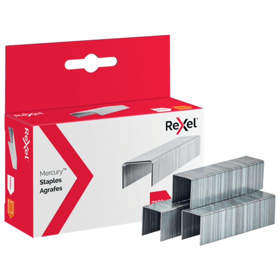 Grapas Rexel Mercury  Acero - Caja De 2500 