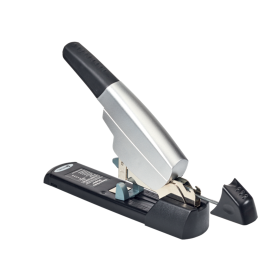 Grapadora Metálica Gran Capacidad Rexel Apollo Capacidad 200 Hojas Plata