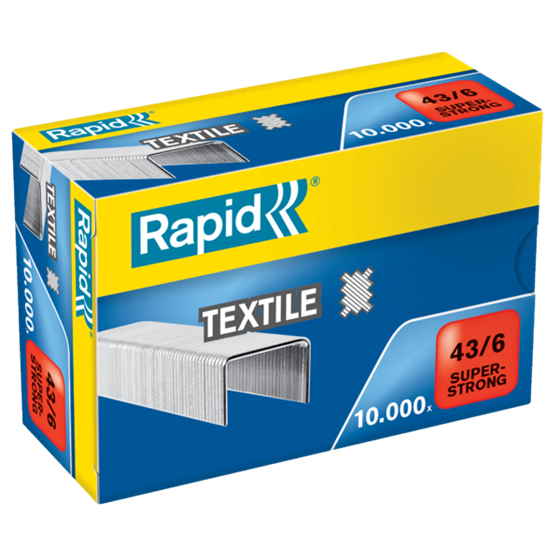 Grapas Super Strong Rapid 43/6 Textile 