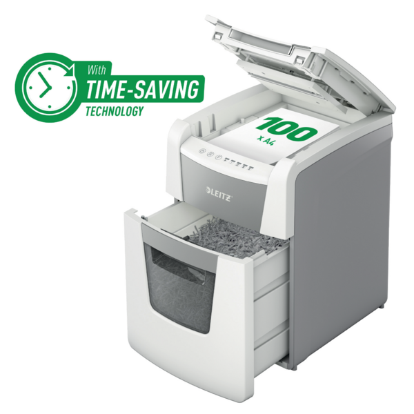 Destructora Automática Para Pequeña Oficina Leitz Iq 100 Autofeed P5