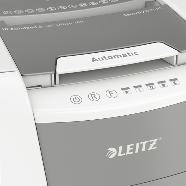 Destructora Automática Para Pequeña Oficina Leitz Iq 100 Autofeed P5