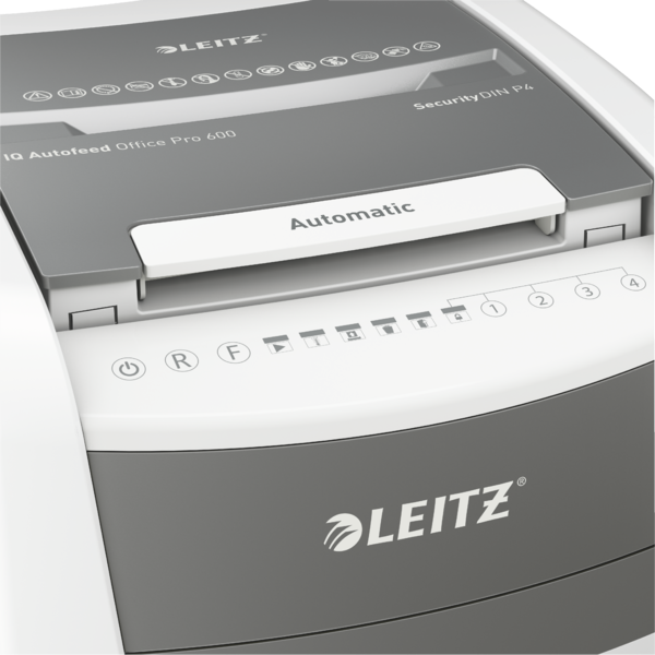 Destructora Automática Para Oficina Leitz Iq 600 Pro Autofeed P4