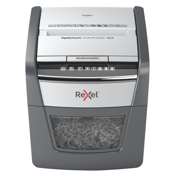 Destructora Automática Rexel Optimum Autofeed 45X De Corte En Partículas