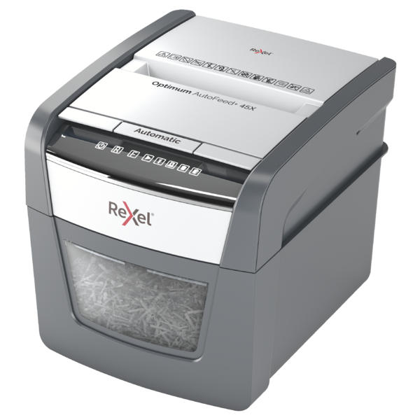Destructora Automática Rexel Optimum Autofeed 45X De Corte En Partículas