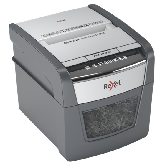 Destructora Automática Rexel Optimum Autofeed 45X De Corte En Partículas