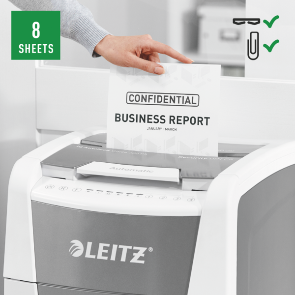 Destructora Automática Para Oficina Leitz Iq 300 Autofeed P5