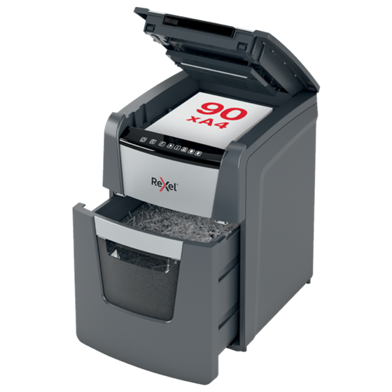 Destructora Automática Rexel Optimum Autofeed 90X De Corte En Partículas