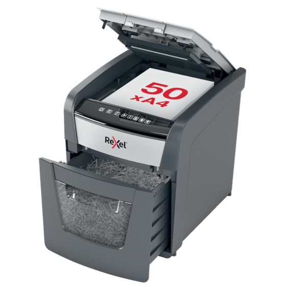 Destructora Automática Rexel Optimum Autofeed 50X De Corte En Partículas