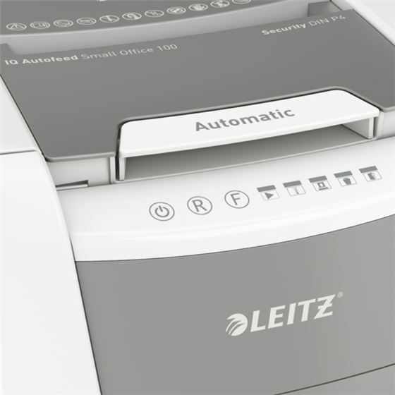 Destructora Automática Para Pequeña Oficina Leitz Iq 100 Autofeed P4