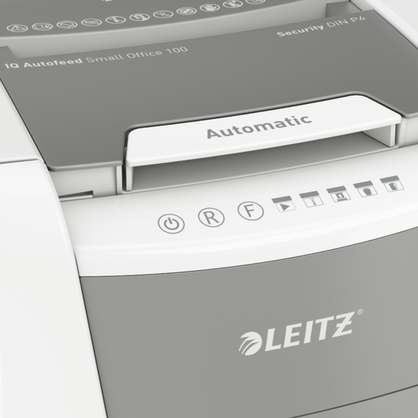 Destructora Automática Para Pequeña Oficina Leitz Iq 100 Autofeed P4