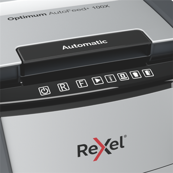 Destructora Automática Rexel Optimum Autofeed 100X De Corte En Partículas
