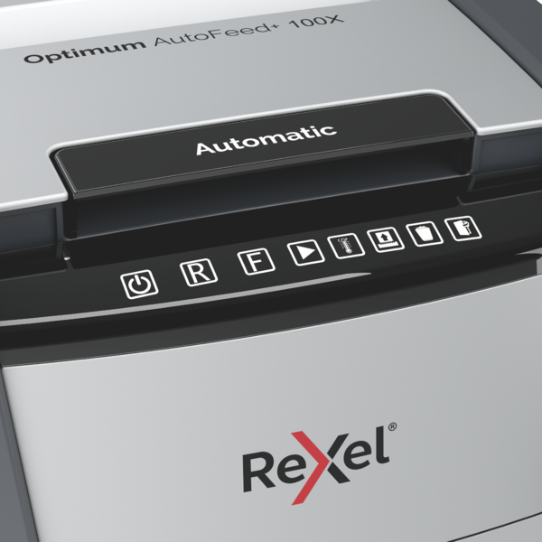 Destructora Automática Rexel Optimum Autofeed 100X De Corte En Partículas