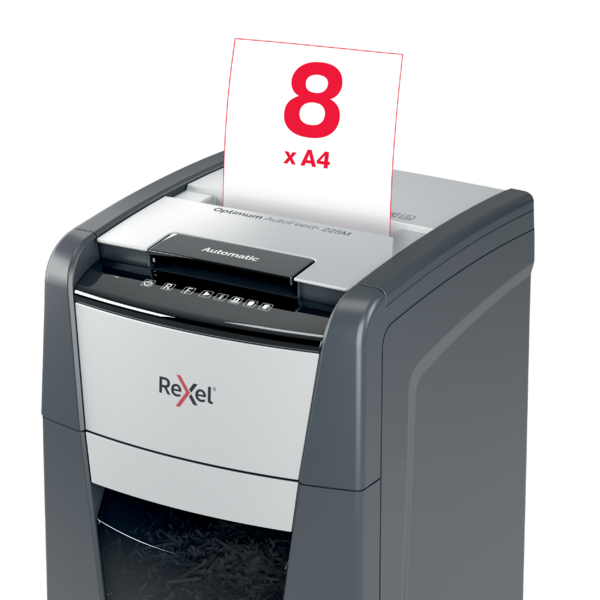 Destructora Automática Rexel Optimum Autofeed 225M De Microcorte