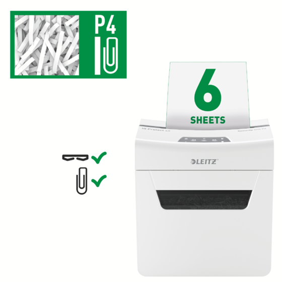 Destructora De Papel Leitz Iq Protect Premium 6X