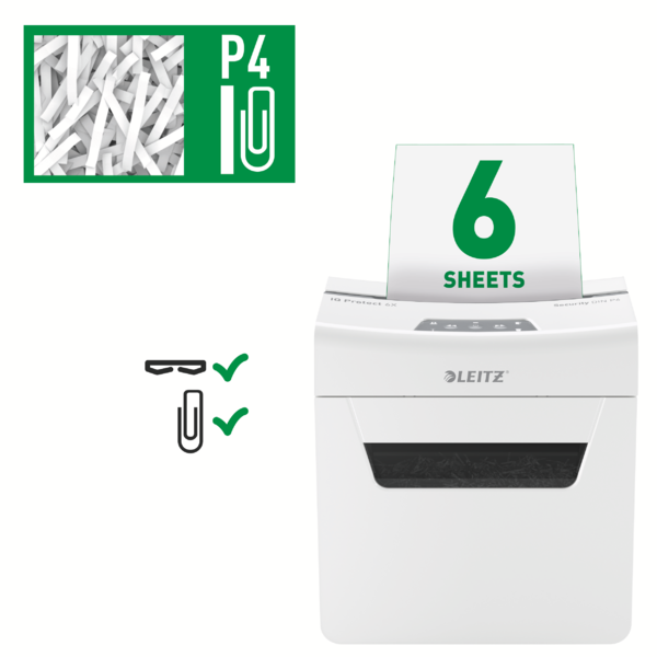 Destructora De Papel Leitz Iq Protect Premium 6X