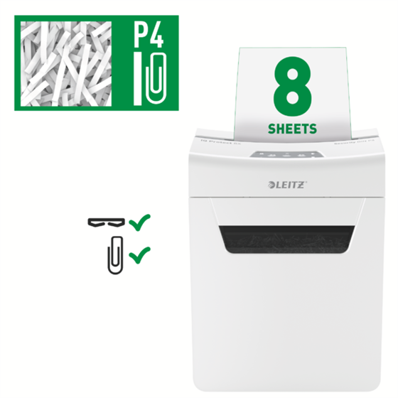 Destructora De Papel Leitz Iq Protect Premium 8X