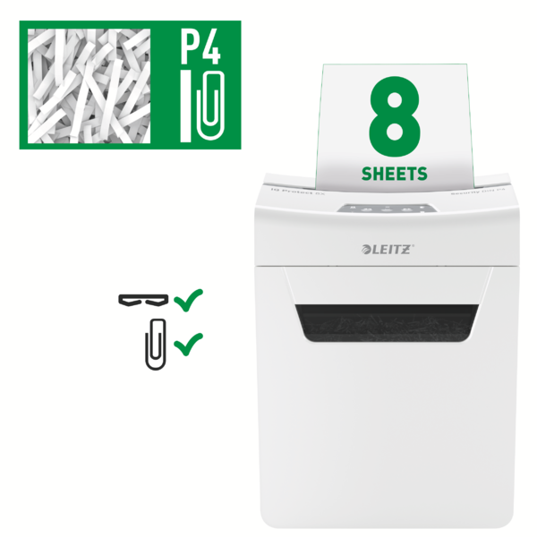Destructora De Papel Leitz Iq Protect Premium 8X