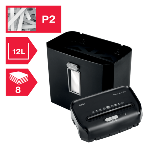 Destructora De Papel De Corte En Tiras Rexel Promax  Qs Rps812