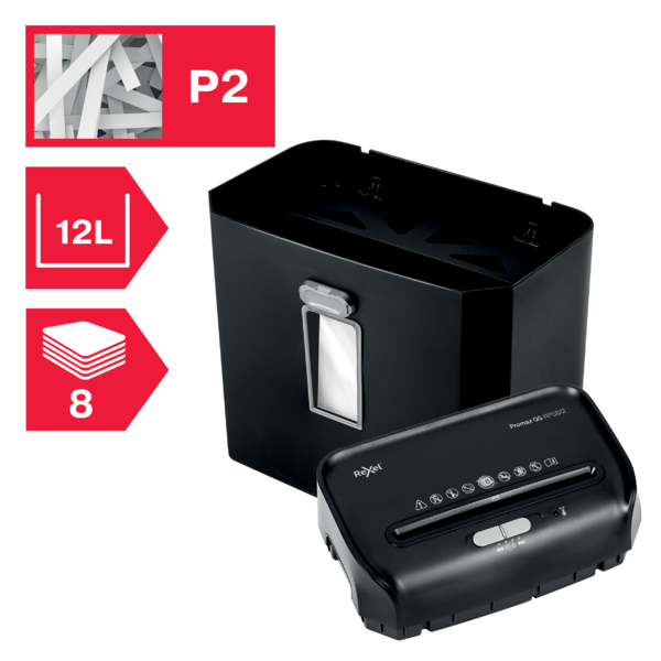 Destructora De Papel De Corte En Tiras Rexel Promax  Qs Rps812