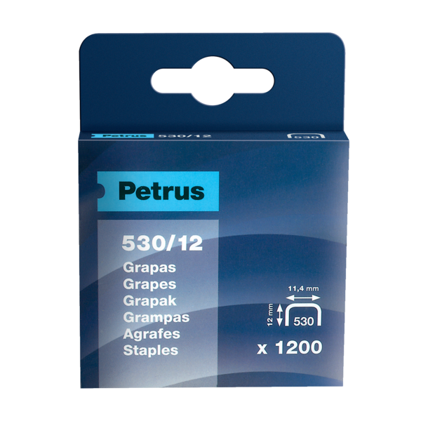 Grapas Mod. 530/12 De Petrus 12 mm. Caja x1200