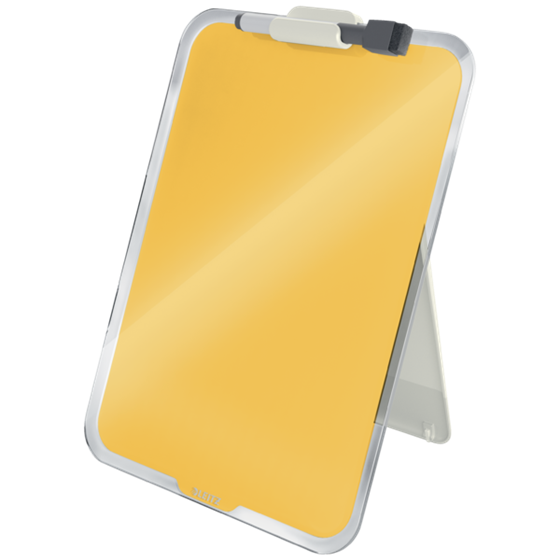 Atril De Cristal De Sobremesa Leitz Cosy Amarillo Cálido