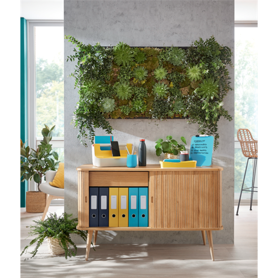 Atril De Cristal De Sobremesa Leitz Cosy Amarillo Cálido