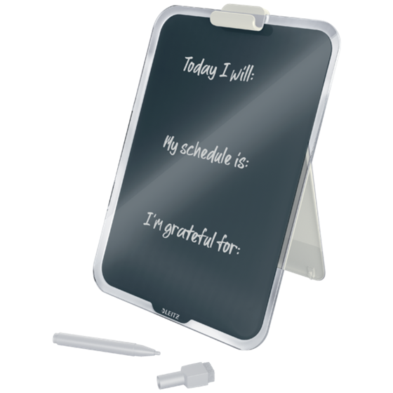 Atril De Cristal De Sobremesa Leitz Cosy Gris Terciopelo