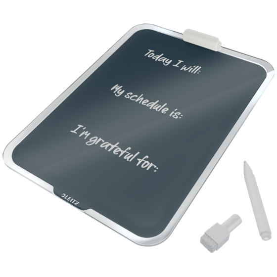 Atril De Cristal De Sobremesa Leitz Cosy Gris Terciopelo