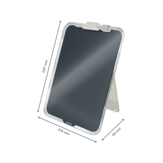 Atril De Cristal De Sobremesa Leitz Cosy Gris Terciopelo