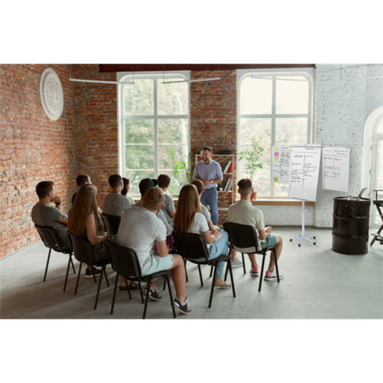 Atril Móvil Nano Clean™ Classic De Nobo Con Brazos Extensibles Blanco