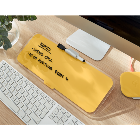 Bloc De Notas De Sobremesa De Cristal Leitz Cosy Amarillo Cálido