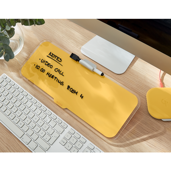 Bloc De Notas De Sobremesa De Cristal Leitz Cosy Amarillo Cálido