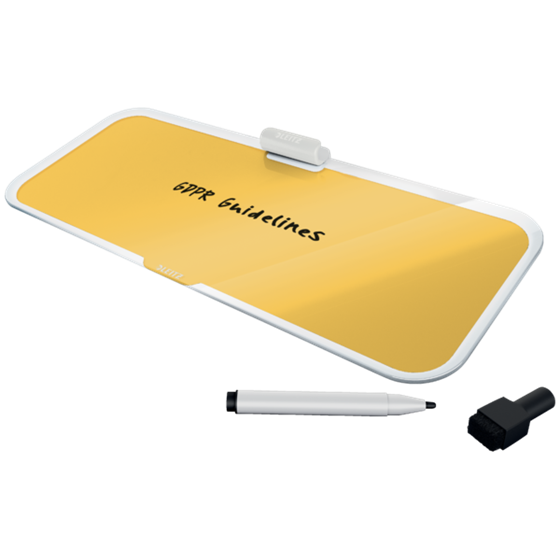 Bloc De Notas De Sobremesa De Cristal Leitz Cosy Amarillo Cálido