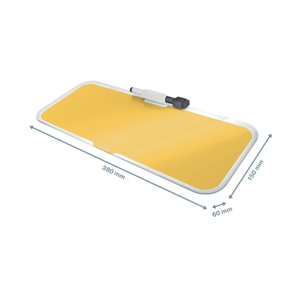 Bloc De Notas De Sobremesa De Cristal Leitz Cosy Amarillo Cálido