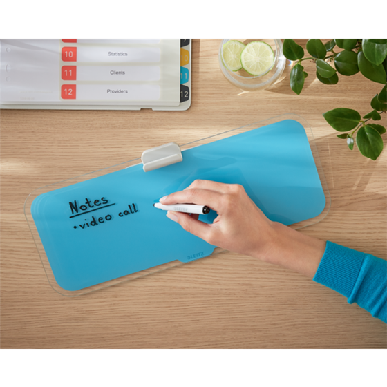 Bloc De Notas De Sobremesa De Cristal Leitz Cosy Azul Calma