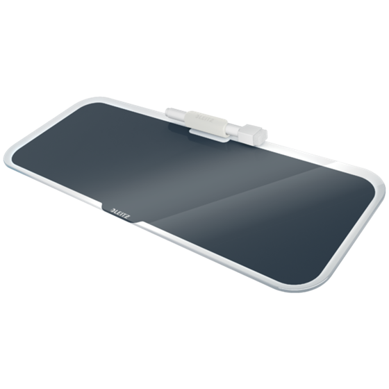 Bloc De Notas De Sobremesa De Cristal Leitz Cosy Gris Terciopelo