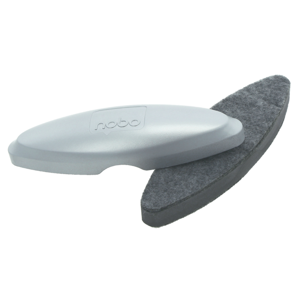 Borrador Para Pizarra Blanca De Cristal Nobo Plata